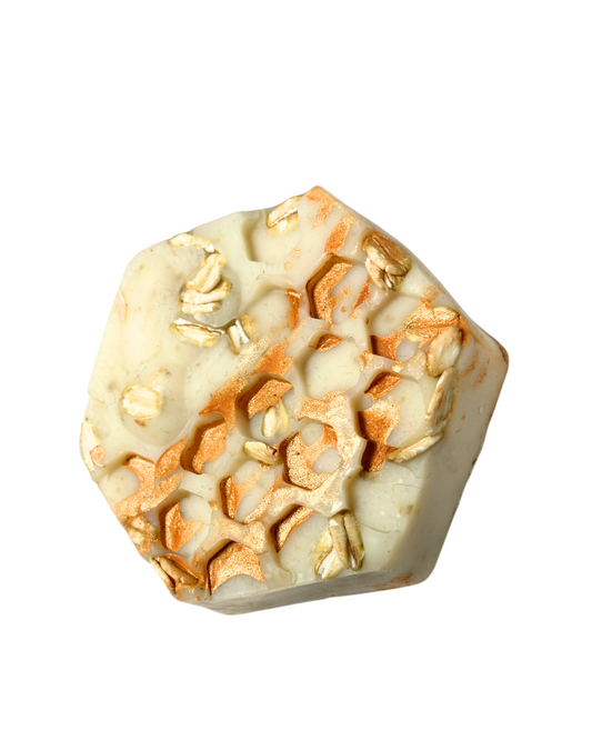 Golden Serenity | Oatmeal & Honey Body Soap (Fragrance-Free)