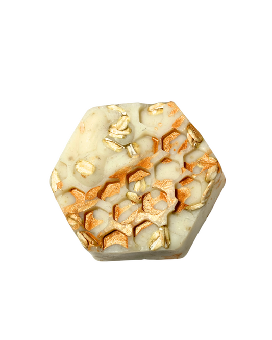 Golden Serenity | Oatmeal & Honey Body Soap (Fragrance-Free)